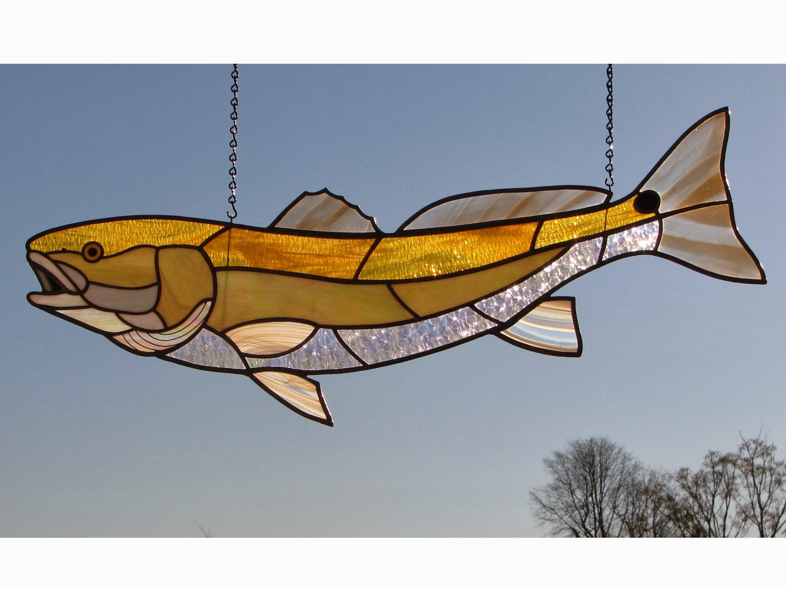Troutrageous! Fly Fishing & Tenkara Blog Stained Glass Taxidermy