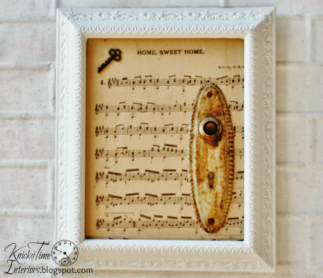 Mixed Media Art Photo Frames Repurposed Book Pages via KnickofTimeInteriors.blogspot.com