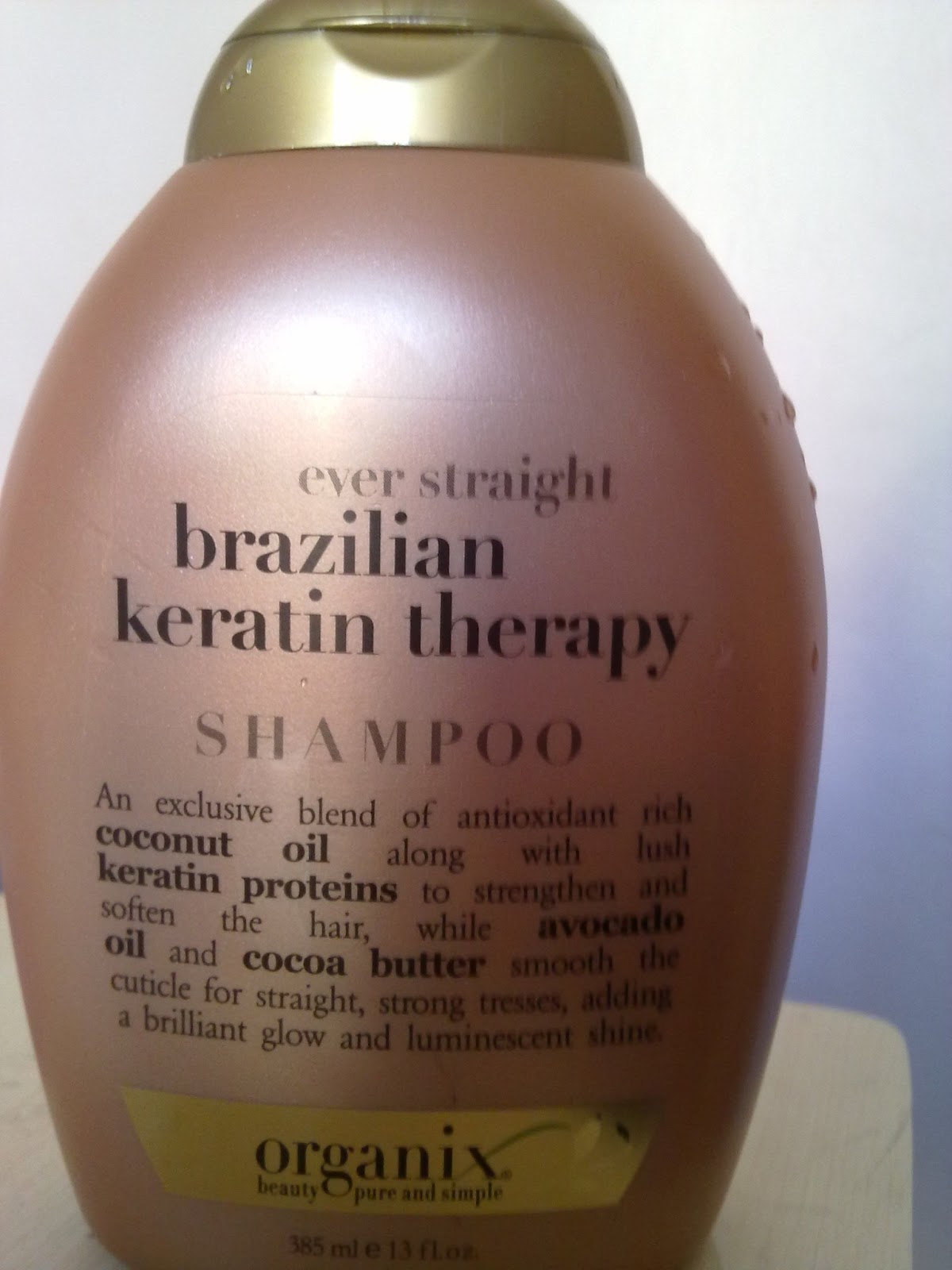 Capsula de Belleza Shampoo Brazilian Keratin Therapy Organix Review