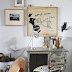 Eclectic vintage inspired home with fantastic art!