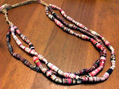 Paper bead Necklace