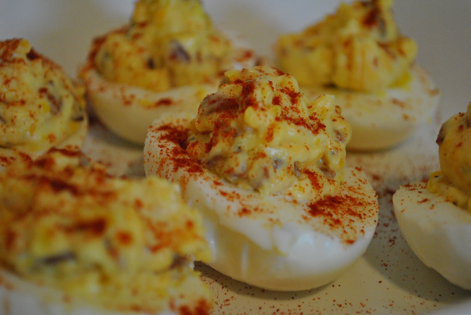 The Farm Girl Recipes BaconnCheese Deviled Eggs