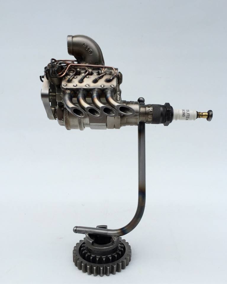 Just A Car Guy Car parts art and trophys by Shane Martin Designs