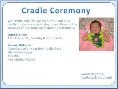 cradle ceremony invitations