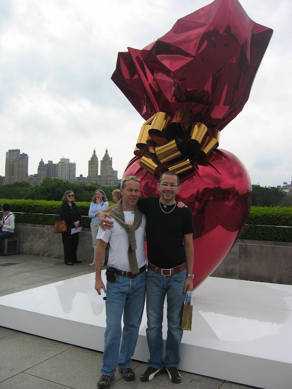 With Koons on the top of the Met - June 2008