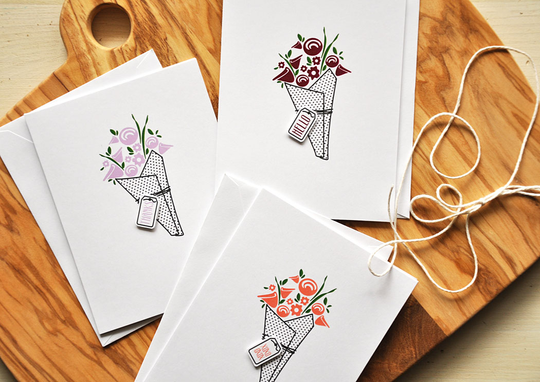 Simply Stamped Fresh Floral WrapUps Card Set