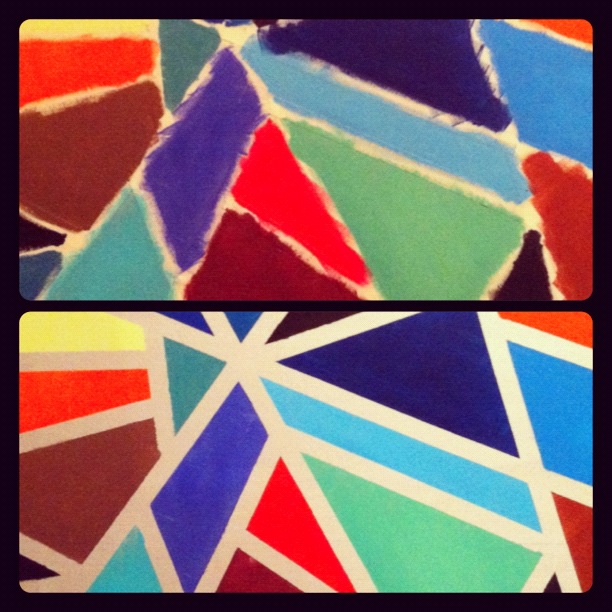 Geometric Tape Painting! Gettin' Crafty with Natalie