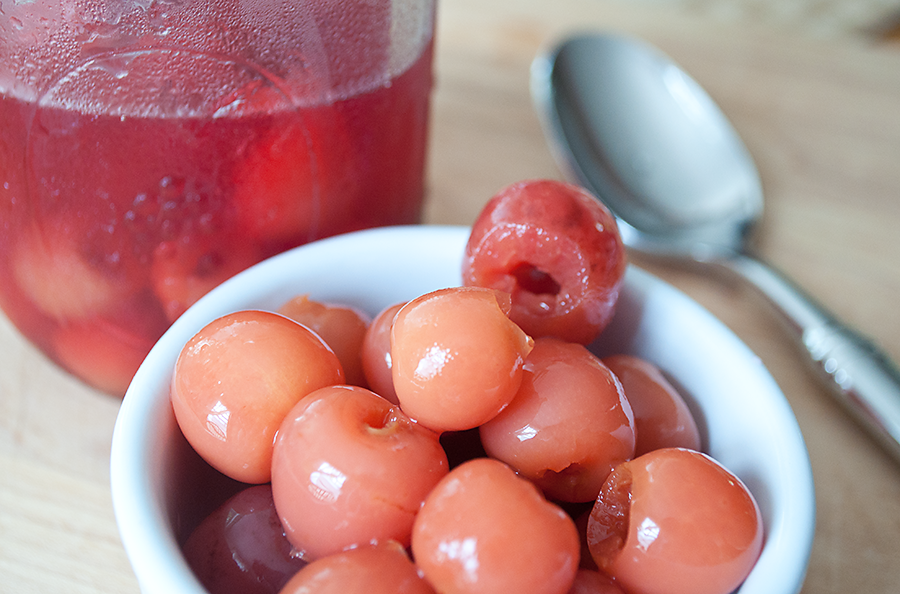 Lighter and Local Bourbon Cherries