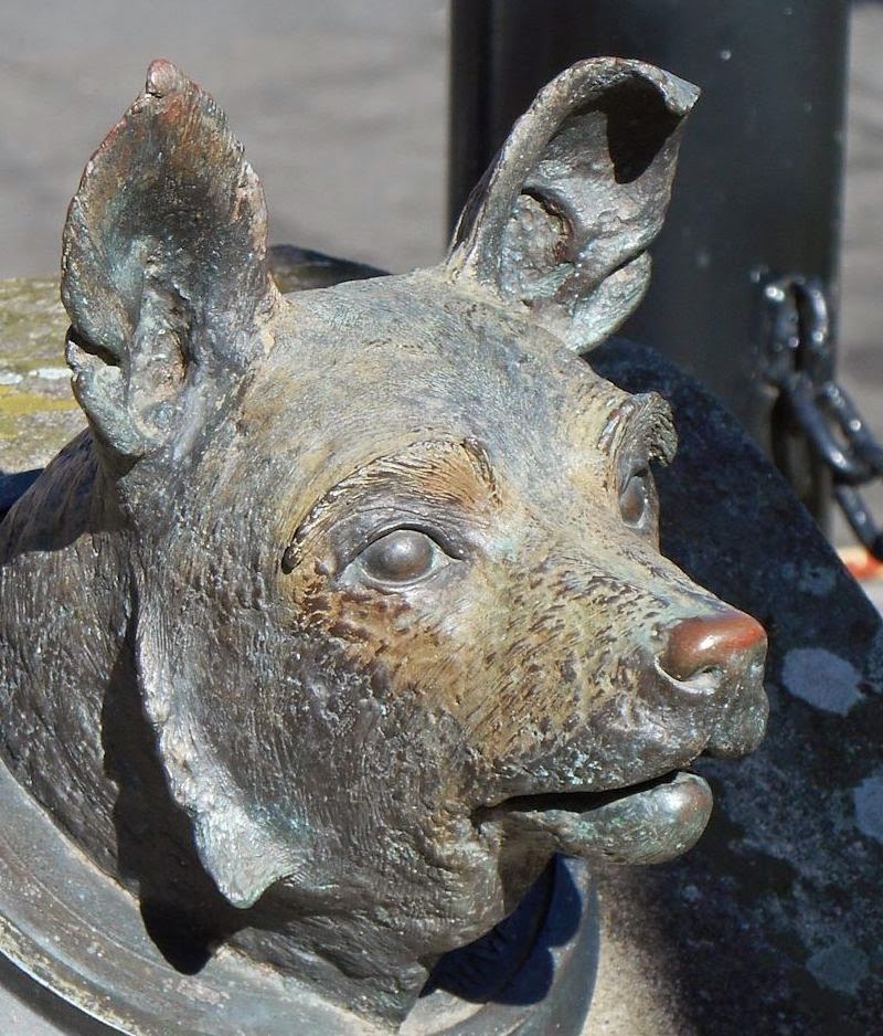 Statues of Dogs, and 'Trim' Our Walks