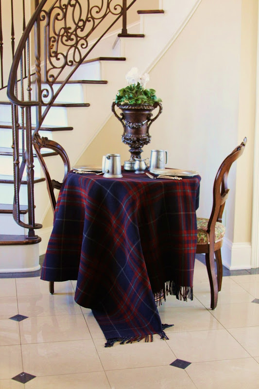 decorating with tartan and plaid