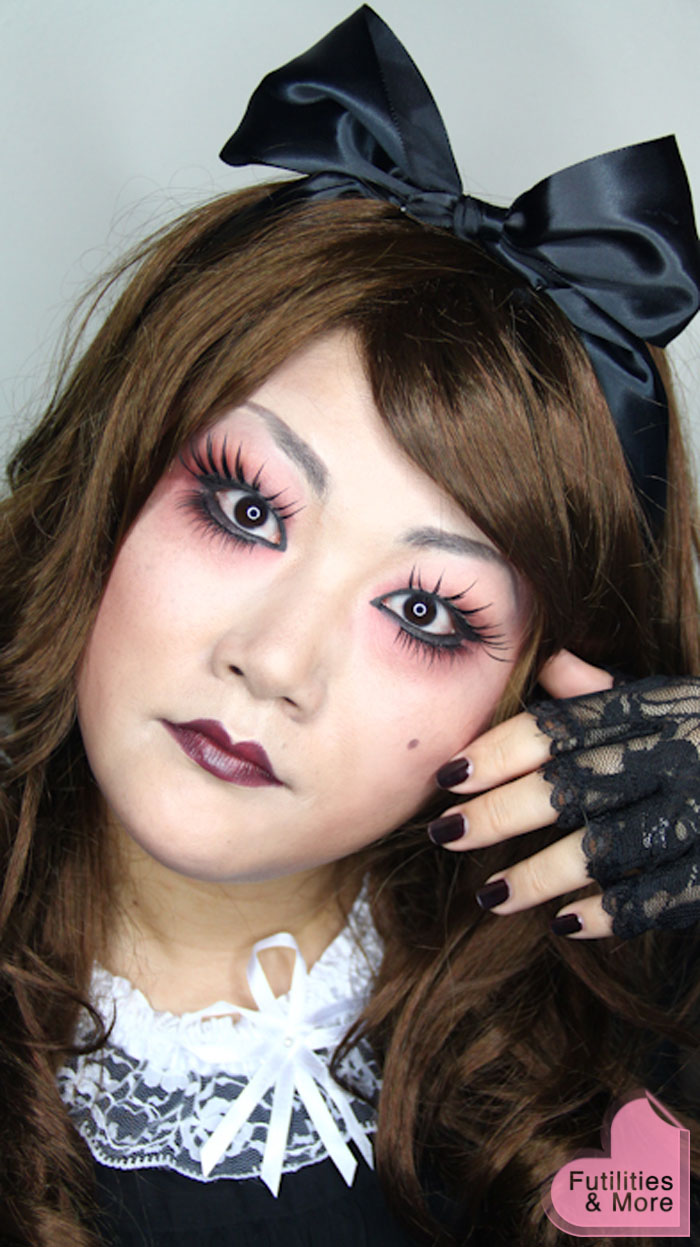 makeup doll gothic lolita halloween futilitiesandmore goth futilities scary unfinished horror