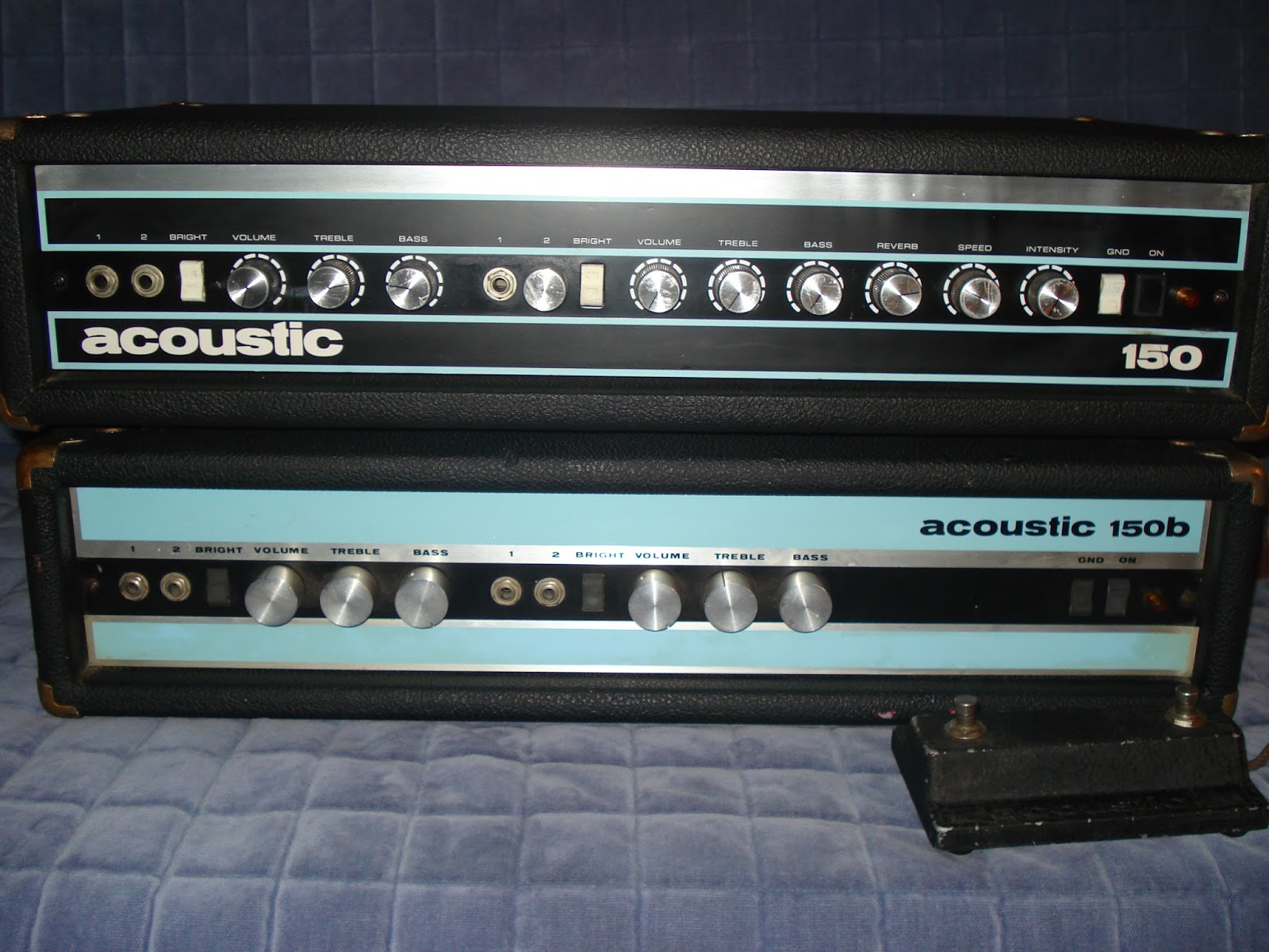 SoCal Gear Museum 1970s Acoustic Control 150 & 150b Amplifier Heads