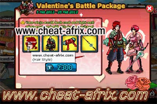 Cheat Valentine's 2013 Battle Package Ninja Saga Free 