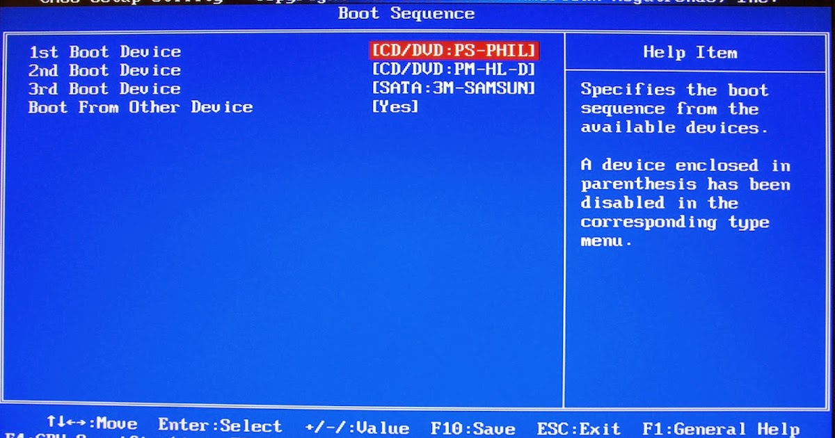 How to Change the Boot Order (Sequence / Priority)