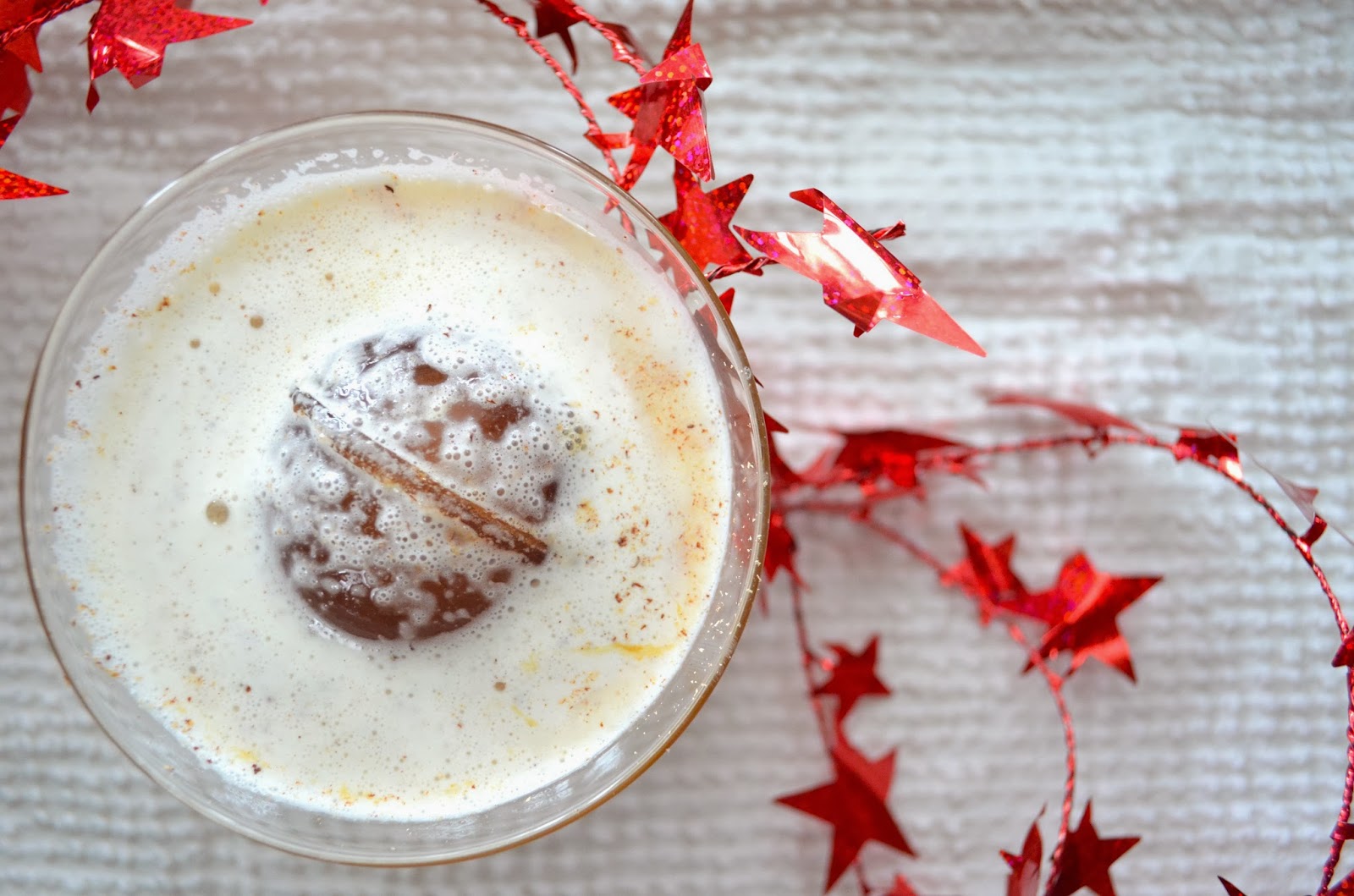 iron stef gingery eggnog with chai tea ice balls, and a giveaway from