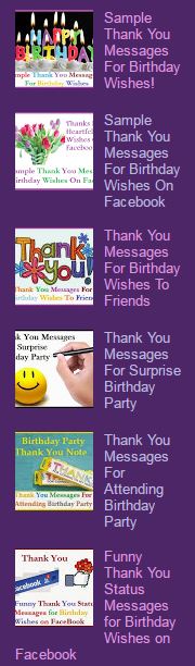 Sample Thank You Messages
