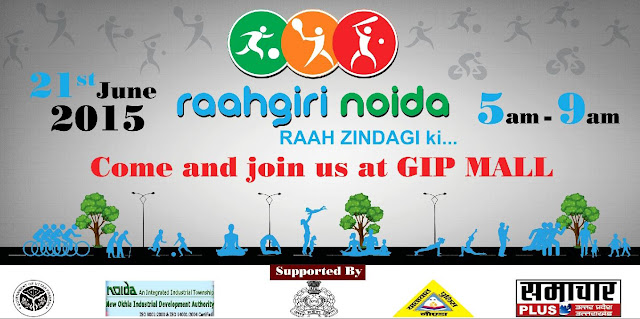 First Edition of Raahgiri Noida on the ocassion of International Yoga Day