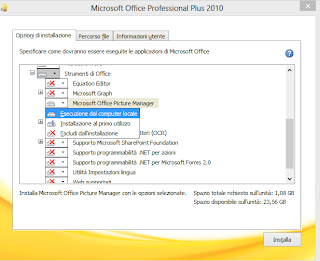 come installare picture manager office 2013 2016