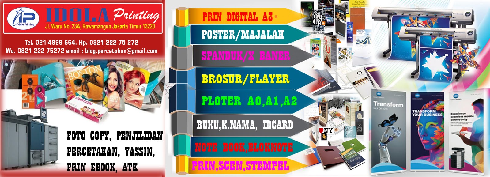 Jasa Print A0, A1, A2 Murah Fotocopy Percetakan Printing Murah