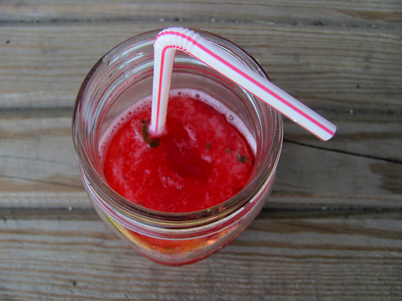 Sweet Domesticity RaspberryLemon Basil Frozen Lemonade