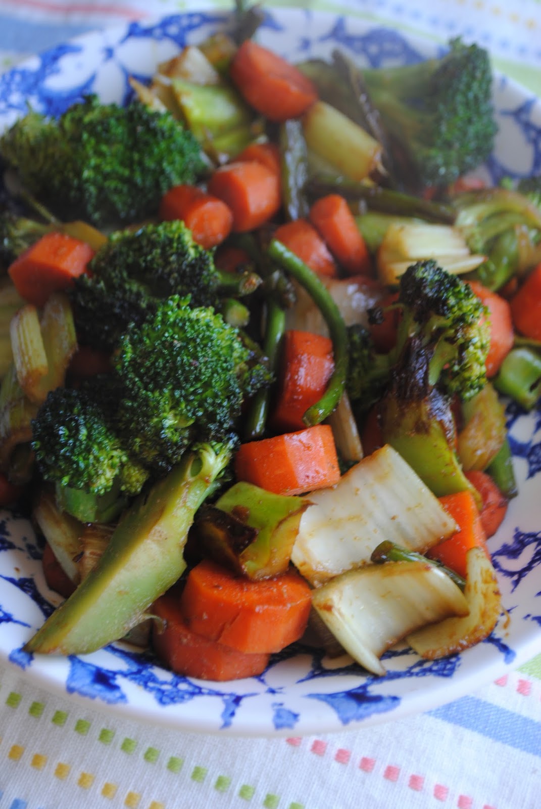 Lori's Lipsmacking Goodness 52 Scape, Broccoli, Carrot Stir Fry