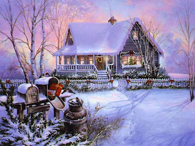 beautiful paintings for holiday night