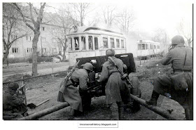 Russian artillery fires streets Koenigsburg