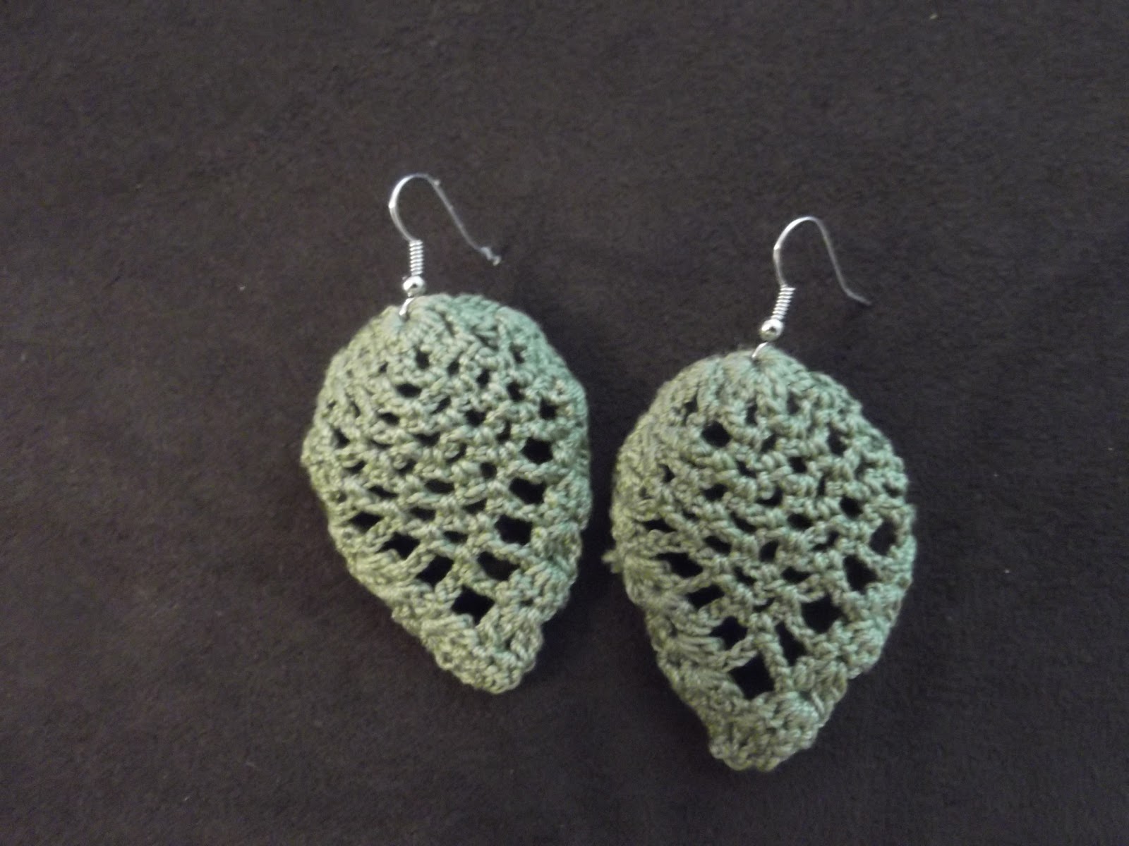 Bats in My Belfry Crocheted Earrings