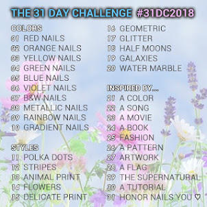 The 31 Day Nail Art Challenge 2018