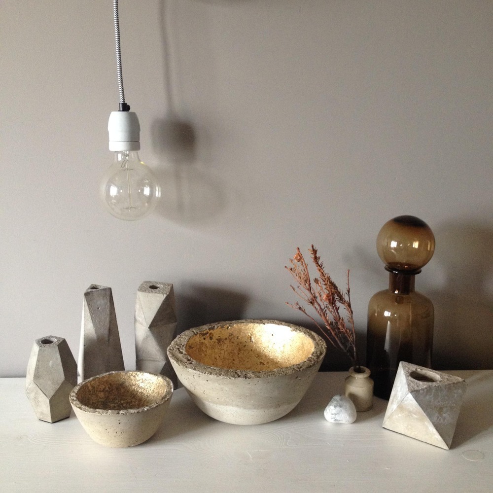 nostalgiecat My concrete home accessories....