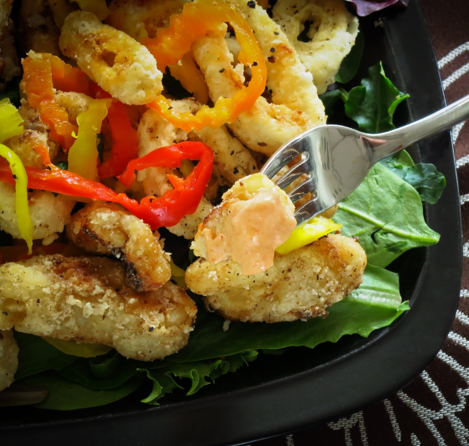 Lemon Pepper Calamari with Sriracha Aioli Cuts Recipes for Every Day
