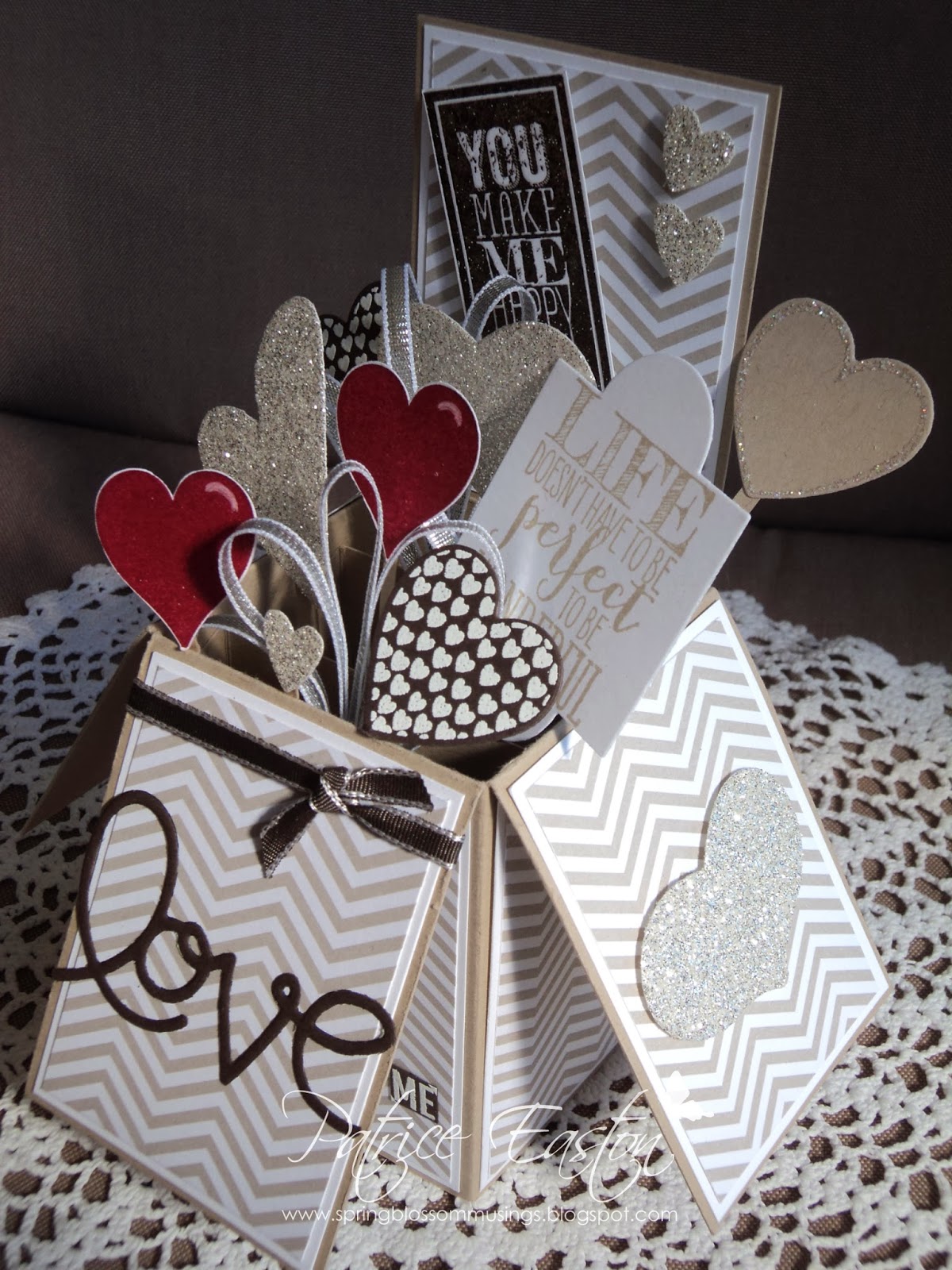 Items similar to valentine's boxes card set on etsy Spring Blossom Musings: Valentine - Card in a Box