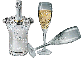 Resultado de imagen para gif de copas de champagne