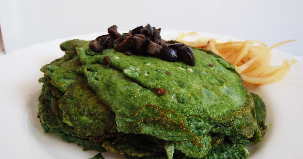 Manjares de un Diplodocus Tortitas de espinacas sin harina