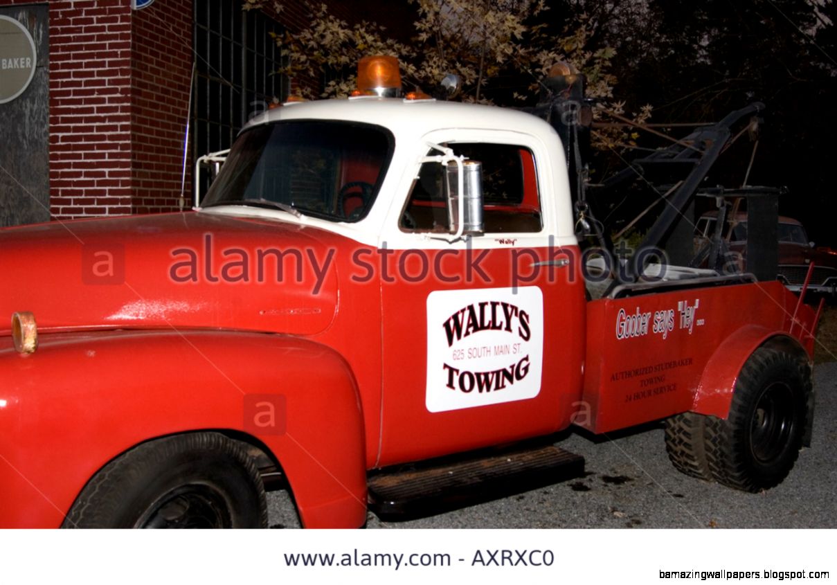 Old Tow Truck At Wallys Service Station In Mayberry Or Mount Airy Nc Old Tow Truck At Wallys Service Station In Mayberry Or Mount Airy Nc