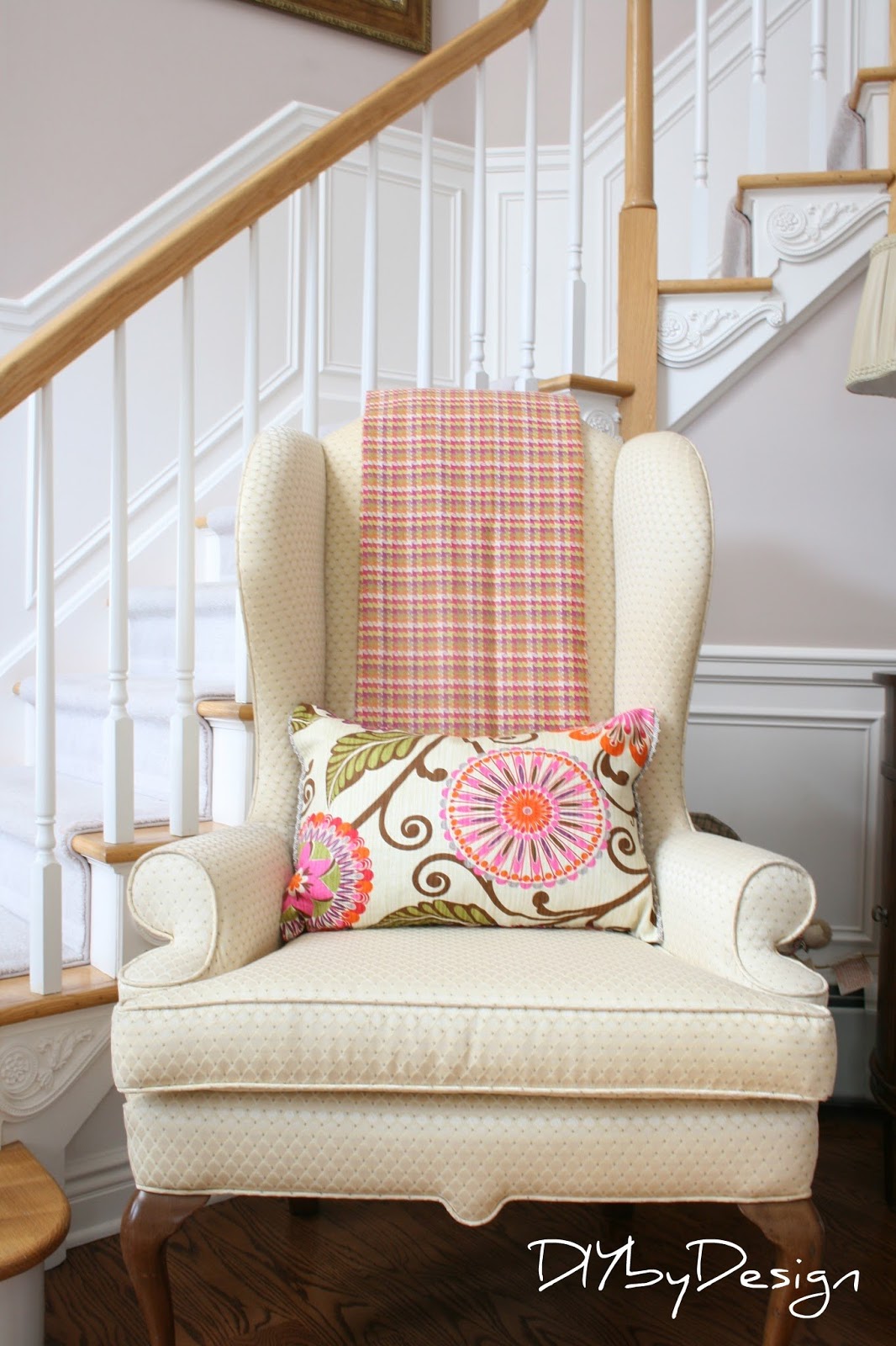 DIY by Design Throw and Pillow Tutorial using HGTV Fabric from JoAnn's