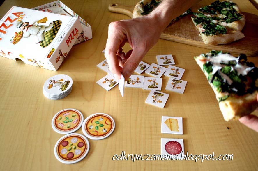 ODKRYWCZA MAMA GRA PLANSZOWA "PIZZA XXL", Wyd. Egmont 2014
