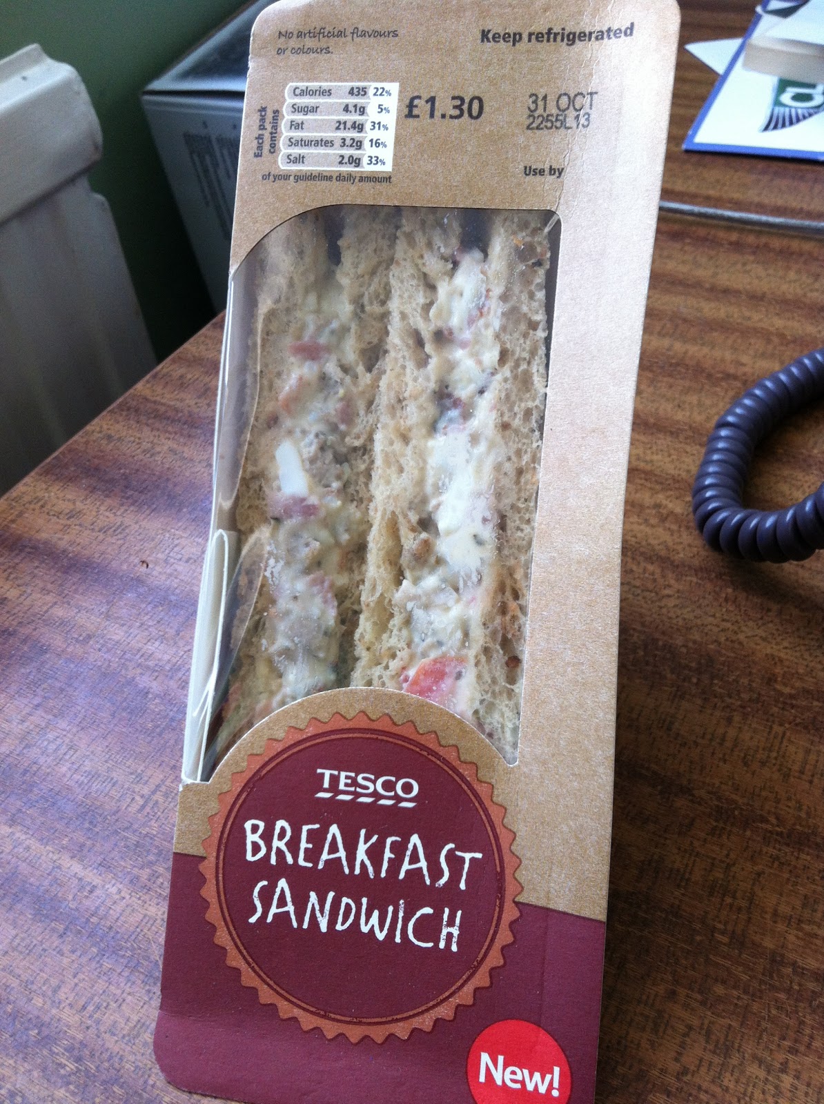 The Fry up Inspector Tesco Breakfast sandwich
