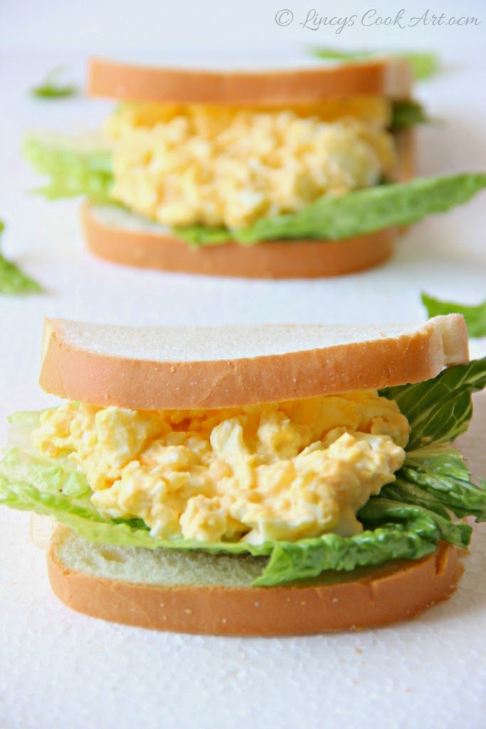 Egg Salad Sandwich ~ Lincy's Cook Art