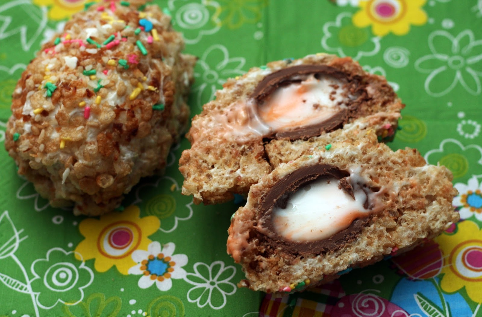 Coconut Cadbury Rice Krispies “Scotch Eggs” Coconut & Lime
