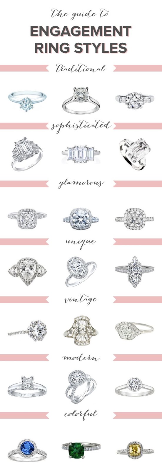 Laced in Weddings The Guide to Engagement Ring Styles