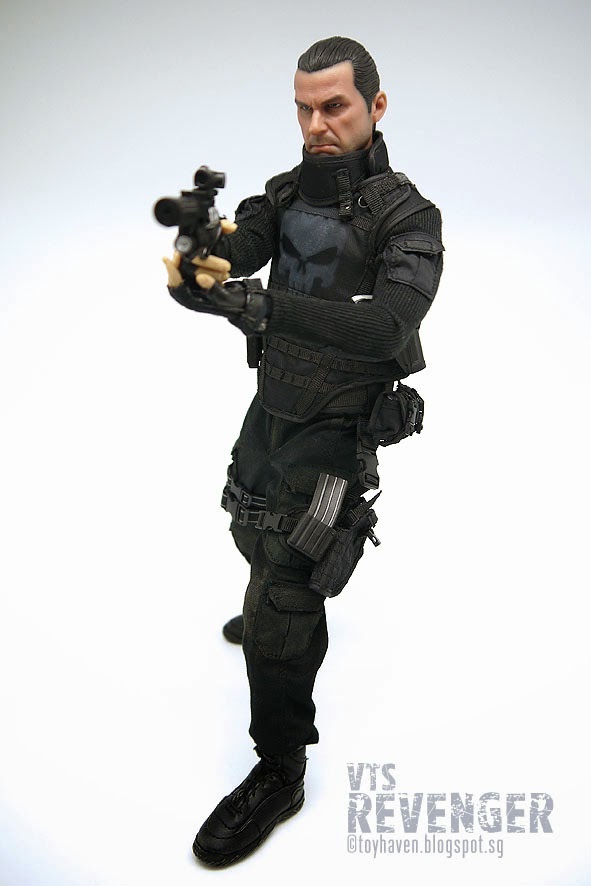 Details about   VTS the revenger ultimate edition punisher rifle magazine & holder 1/6 scale toy 