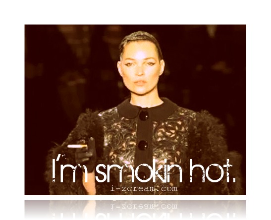 kate moss smoking on catwalk. Supermodel Kate Moss return to
