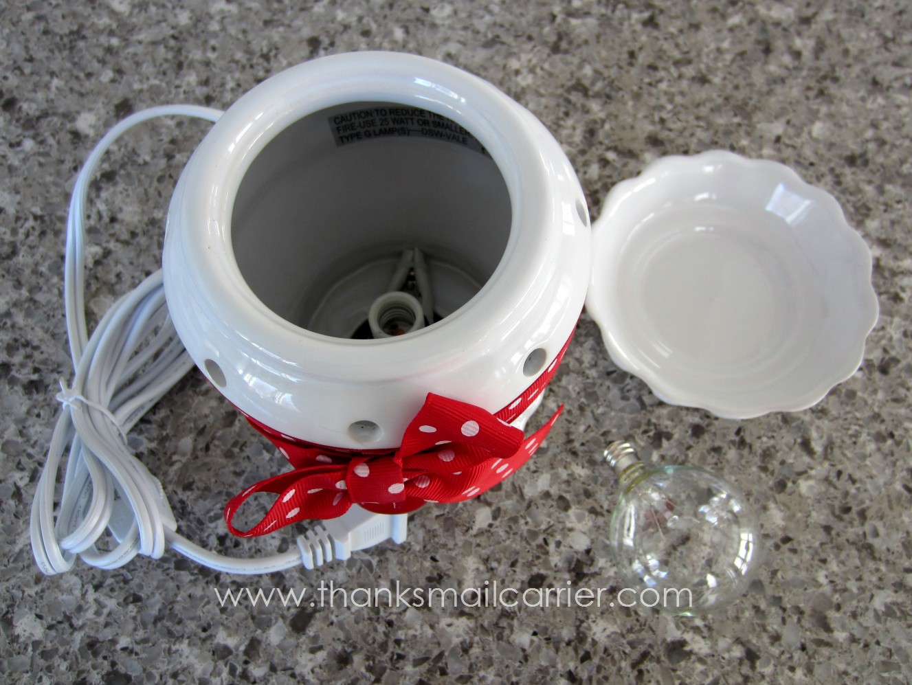 Thanks, Mail Carrier Scentsy Wickless Candles {Valentine Warmer