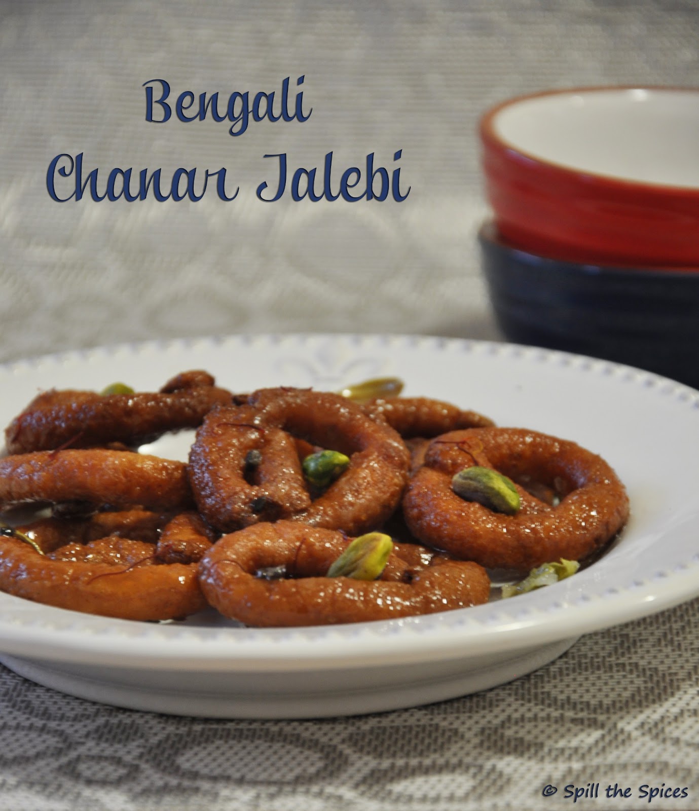 Spill the Spices Bengali Chanar Jalebi Paneer Jalebi
