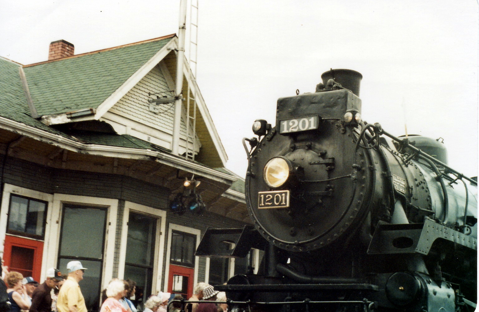 Railway PhotoBlog CNR 1201 Steam Train Pictures from 1982 South River Ontario Canada