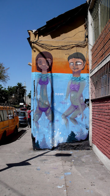 street art in santiago de chile arte callejero by piguan and naira