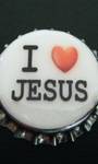 I LOVE JESUS button
