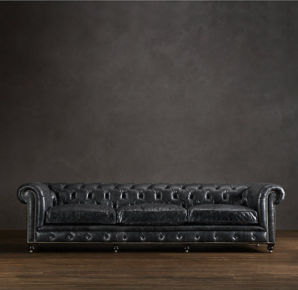 Andrew Barnes Lifestyle Dear Restoration Hardware Kensington Leather Sofa In Vintage Cigar Price 12 095 Plus Shipping And Handling