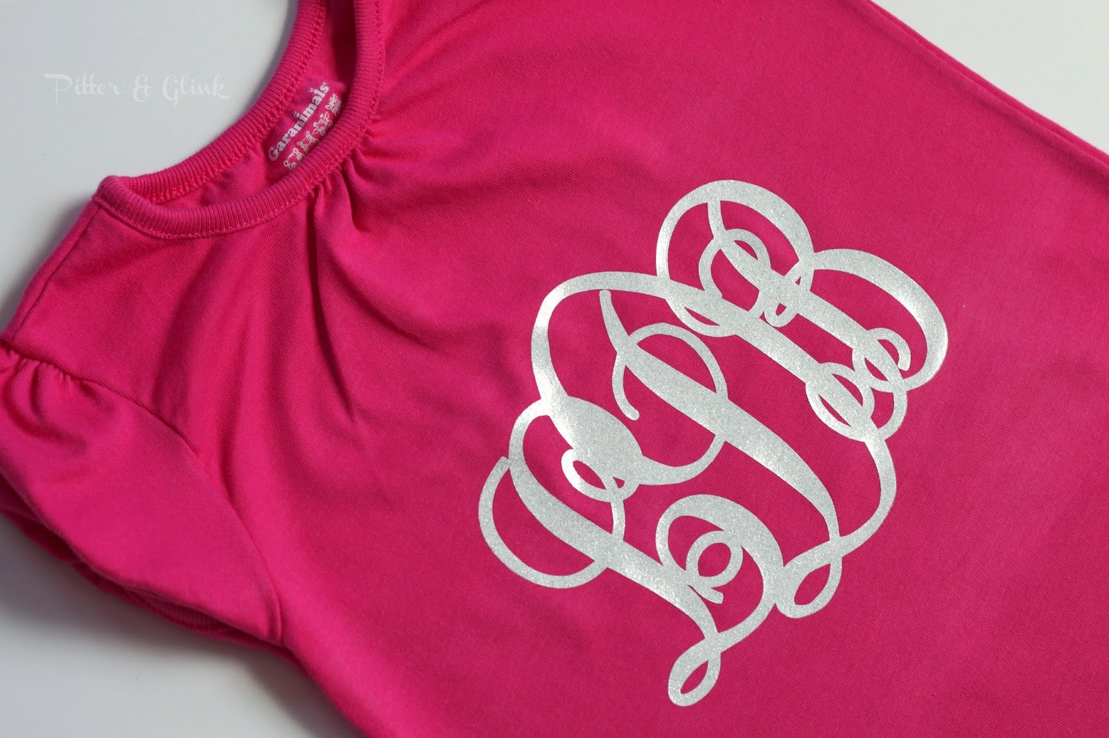 Create a Monogrammed T-shirt with Silhouette Heat Transfer Material: A Tutorial from Pitter and Glink